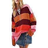 Yousify Oversized Womens Sweaters Fall 2025 Half Zipper Turtleneck Sweater Long Sleeve Tops S-2XL