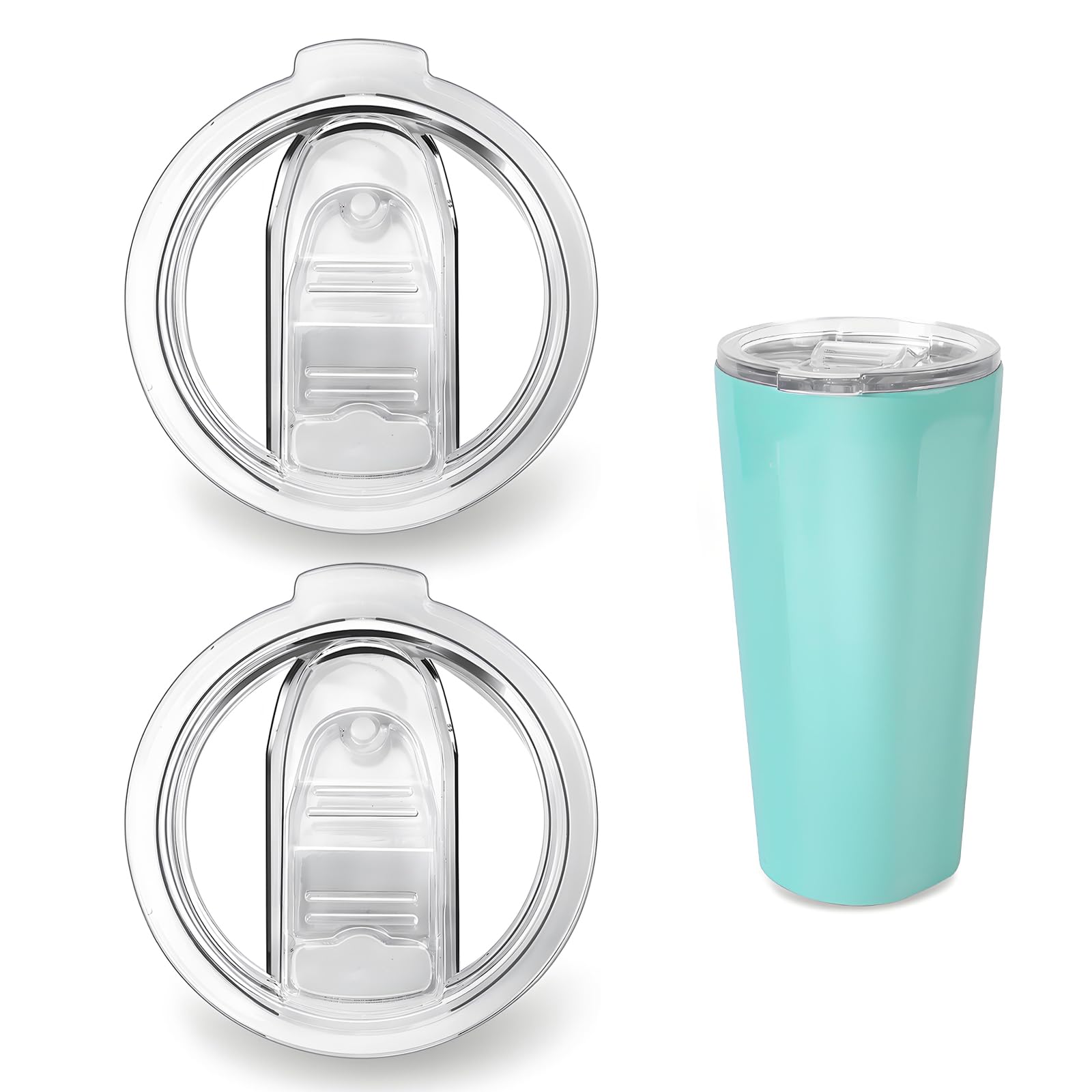Photo 1 of UXIETIN 2PCS Spill Proof Replacement Lid Compatible with Corkcicle 16OZ Travel Coffee Tumbler(FIT 16OZ ONLY)