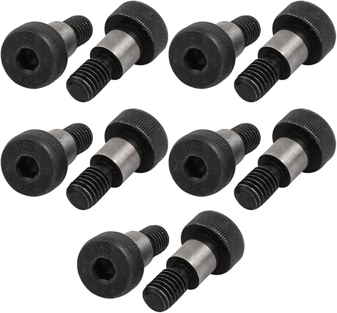 uxcell 10pcs 40Cr Steel Shoulder Bolt 10mm Shoulder Dia