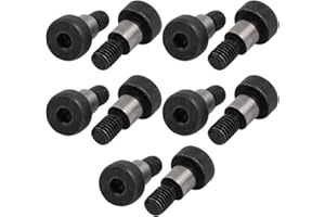 UXCELL 10pcs 40Cr Steel Shoulder Bolt - 10mm Shoulder Dia, M8x13mm Thread