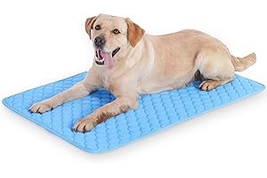 MARUNDA Dog Cooling Mat, Small - Self Cooling Mat for Dog and Cats, for Small Sized Pets (21-30Lb.) - Non-Toxic ，No Water Needed - Safe Use Dog Cooling Mat, ﻿