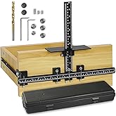 Vicrays Cabinet Hardware Handle Jig - Aluminum Alloy Cabinet Template Tool Woodworking Drilling Hole Doweling Guide Punch Locator for Installation Handles Knob on Drawer Door Pulls