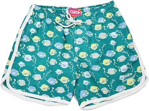 Amazon Palmwave 水着 レディース 海水パンツ サーフパンツ ショートパンツ サーフトランクス レディース ウエストゴム 紐 ハイビスカス柄 総柄 アロハ ハワイ風 Pw2 Palmwave スポーツ アウトドア