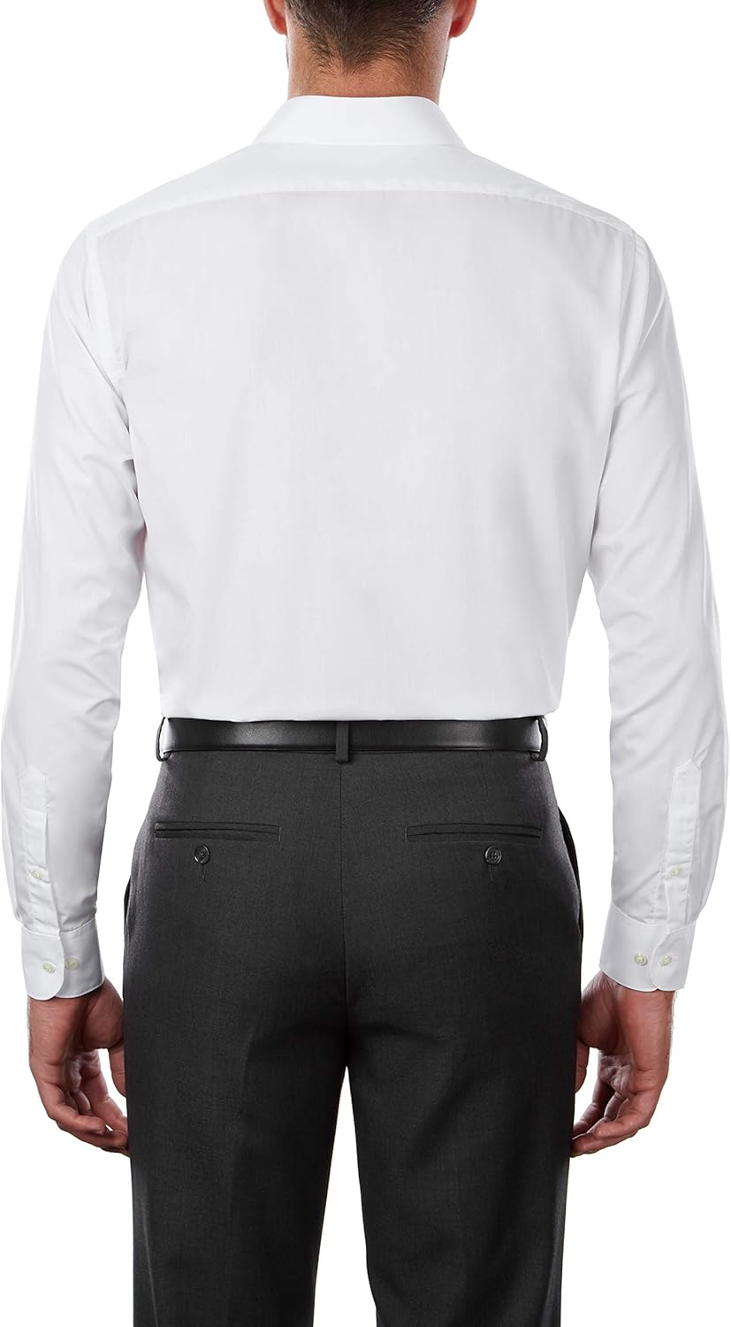 Van Heusen Men's Dress Shirt Regular Fit Poplin Solid at  Men’s Clothing store