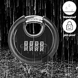 ASelected ASUKVC- Black Heavy Duty Weatherproof 4 Digit Padlock Zinc view 5