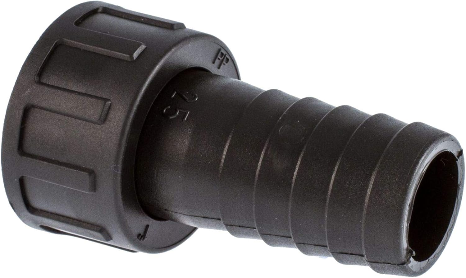 Poly Hosetail 1/2" BSP Female to 13 mm hosetail, Black, 1/2" BSP to 13 mm