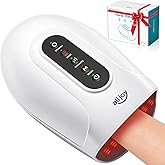 ALLJOY Hand Massager for Arthritis and Carpal Tunnel Relief, Cordless Electric Hand Massager with Heat and Compression for Finger Numbness, Valentines Day Gifts for Women and Men (White)