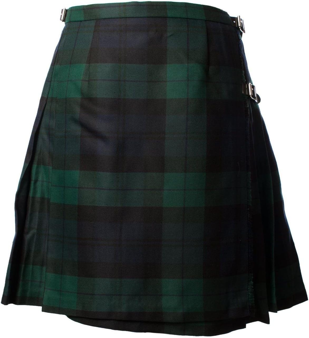 Ladies Scottish Polyviscose Tartan Kilted Skirt Black Watch (UK 18, USA 16, Euro 46)