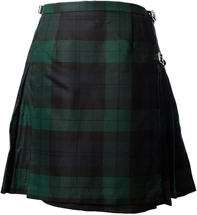 ladies black kilt skirt