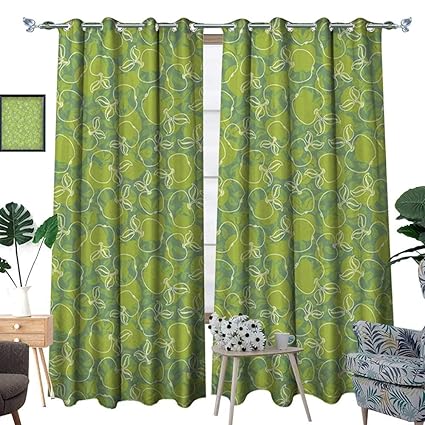 Amazon Com Homehot Apple Window Curtain Drape Abstract Apples