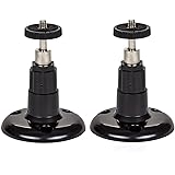 Security Wall Mount- Adjustable Indoor/Outdoor Mount Compatible With Arlo, Arlo Pro, Arlo Pro 2 and Other Compatible Models — by Dropcessories (2 Pack, Black)
