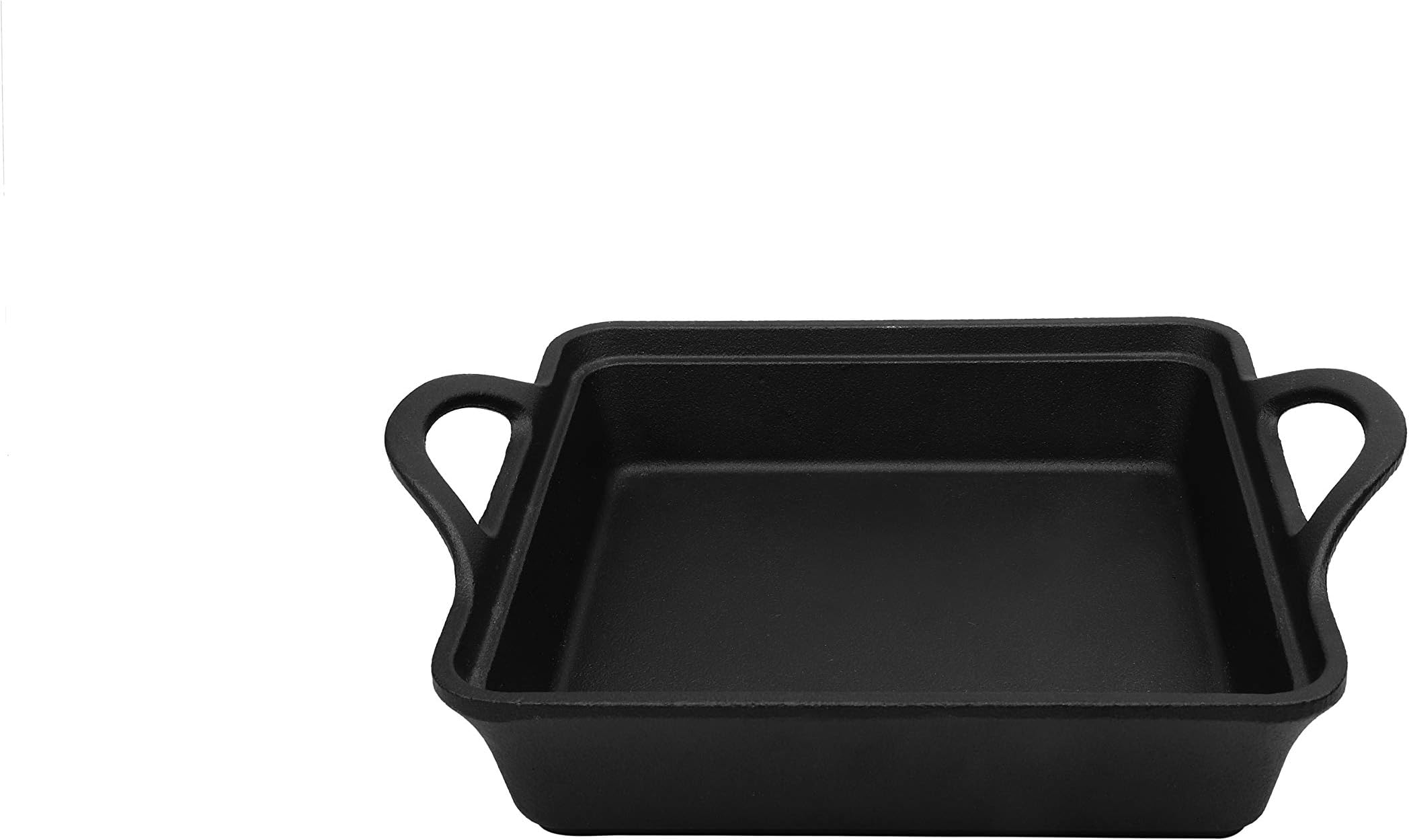 Alpha Global Cast Iron Nonstick Baking Square Dish Black 10.5 Inch