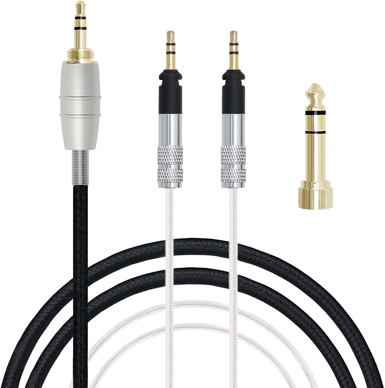 MiCity Replacement Auido Upgrade Cable Cord Cable For ATH-R70x Headphones Silver Onion Cable (1.2m)
