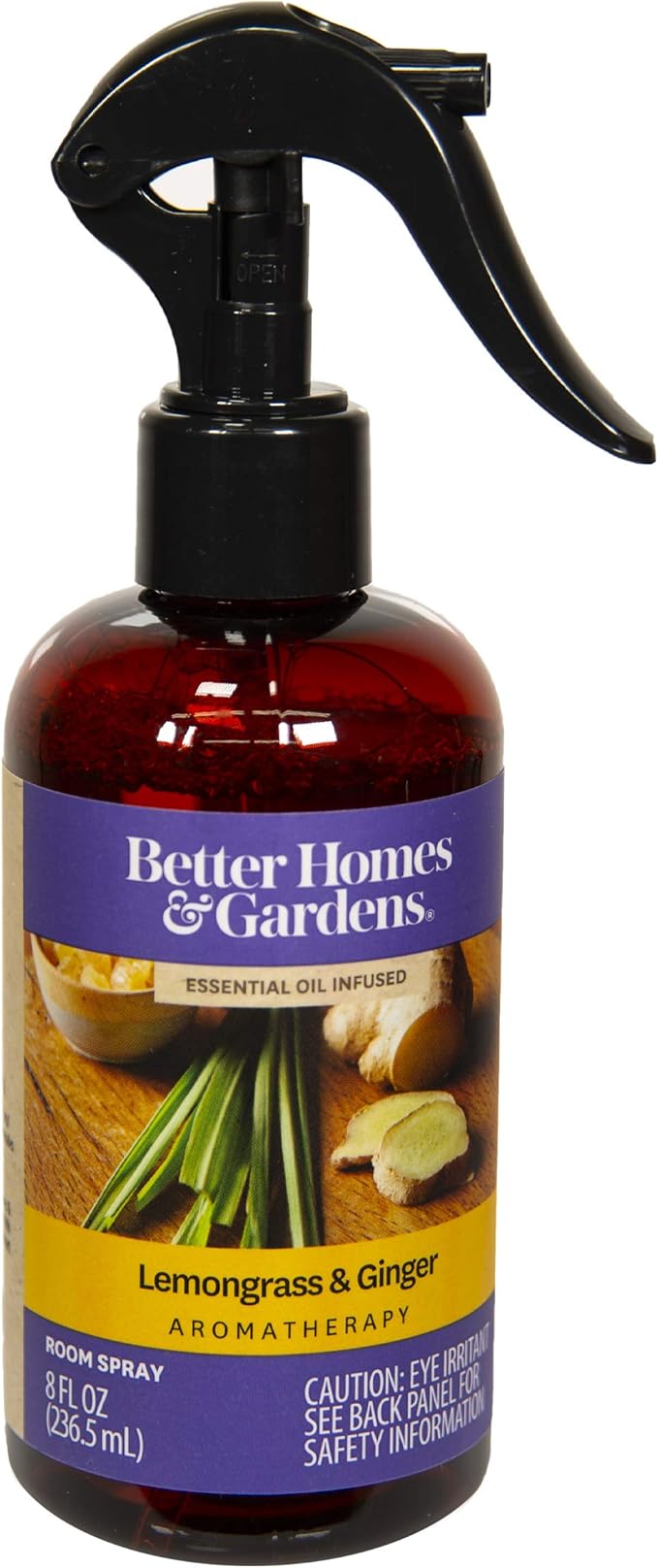 Amazon Com Better Homes Gardens 8 Oz Essential Oil Infused Room Spray Lemongrass Ginger Health Personal Care