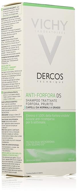 Vichy Shampoo Anticaspa Grasa, 1er Pack (1 x 200 ml)