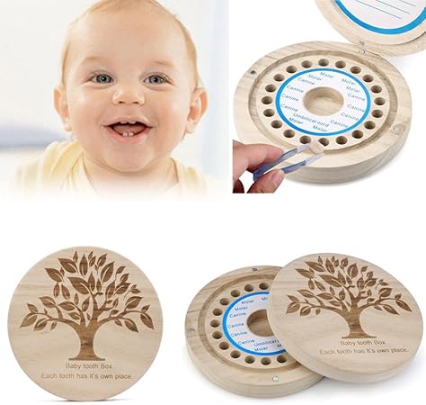Cute Kids diente caja organizador caja de almacenamiento de ...