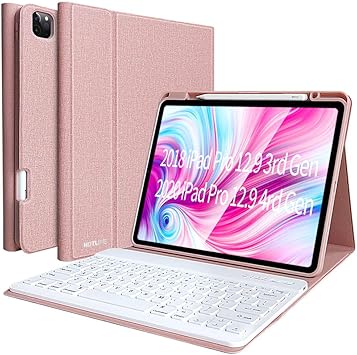 Amazon Com Keyboard Case For Ipad Pro 12 9 2020 4th Generation Model A2229 A2069 A2032 A2233 Ipad 3rd Gen 2018 Model Number A1876 A2014 A1895 Ipad Pro 12 9 Wireless Keyboard Case With Pencil Holder Computers Accessories