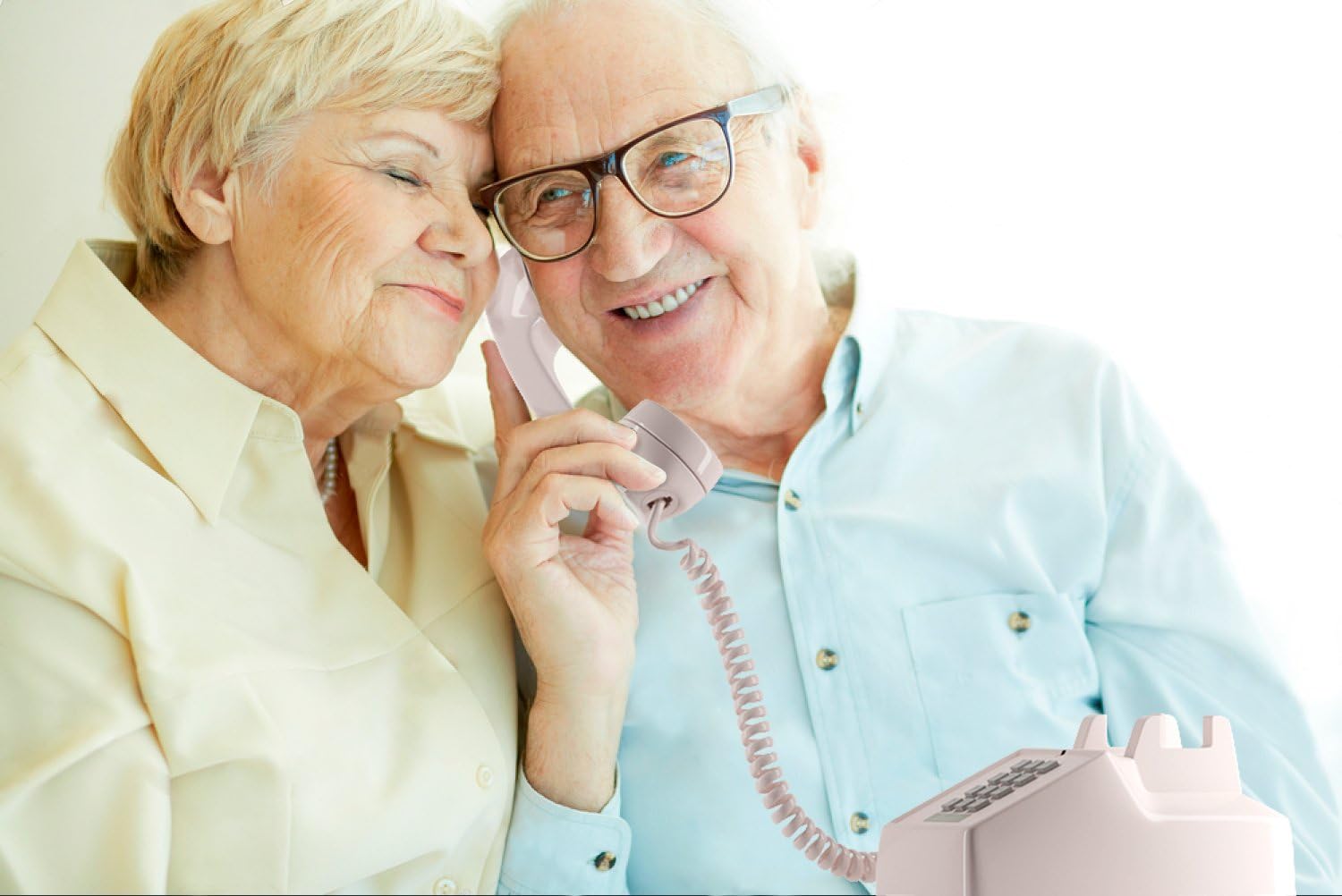 Home Intuition Amplified Single Line Corded Desk Telephone with Extra Loud Ringer, Ash : Electronics