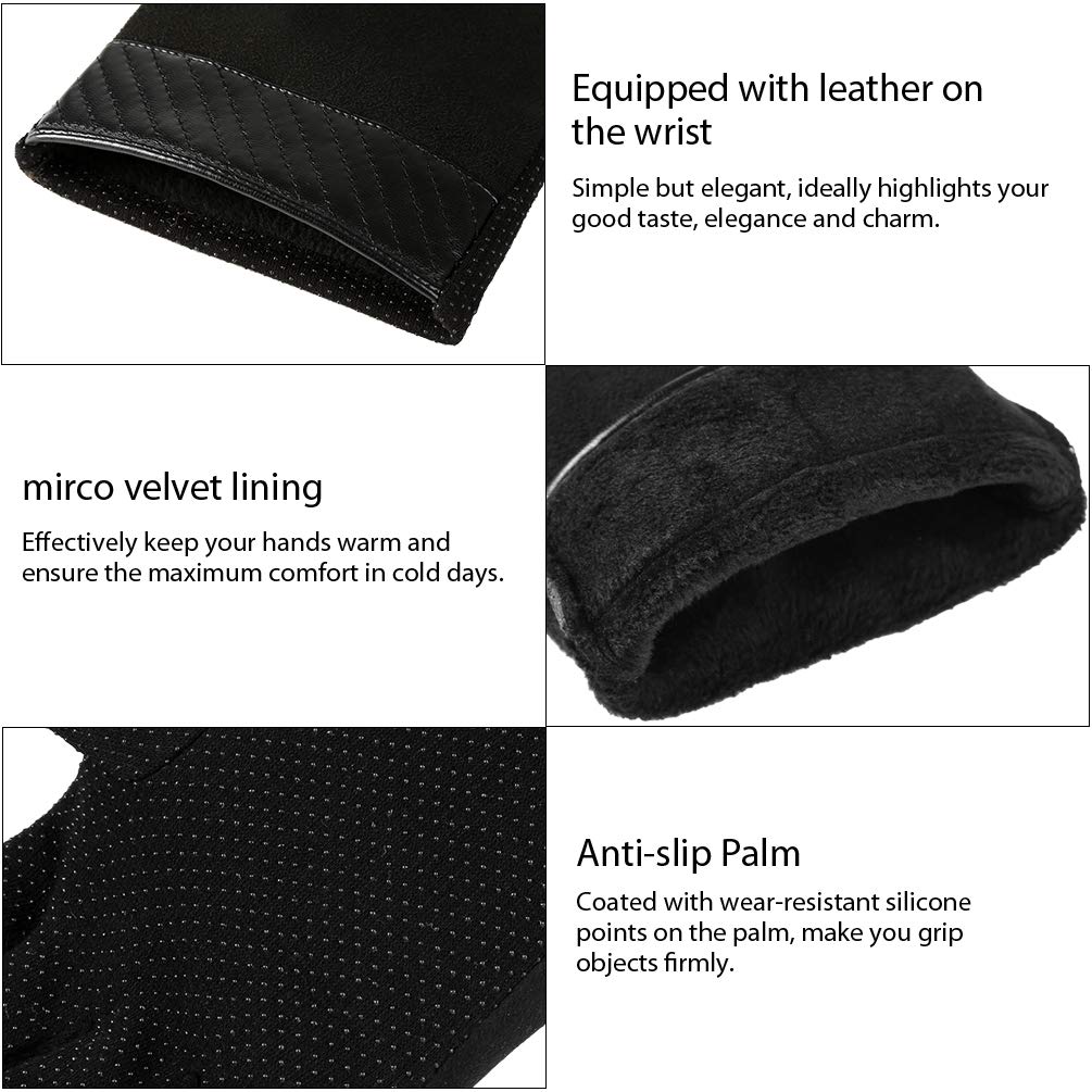 VBIGER Mens Winter Gloves Touch Screen Outdoor Sports Gloves