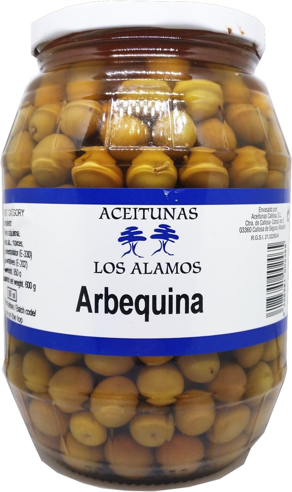 Aceituna Arbequina Los Alamos 600g - Arbequina Olives Los Alamos