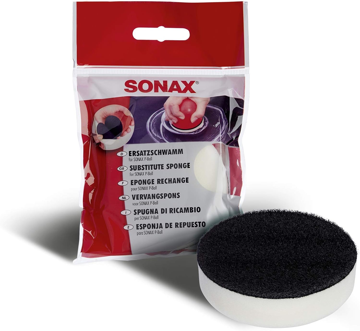 SONAX Replacement Sponge for SONAX P-Ball, white, yellow - Image 3