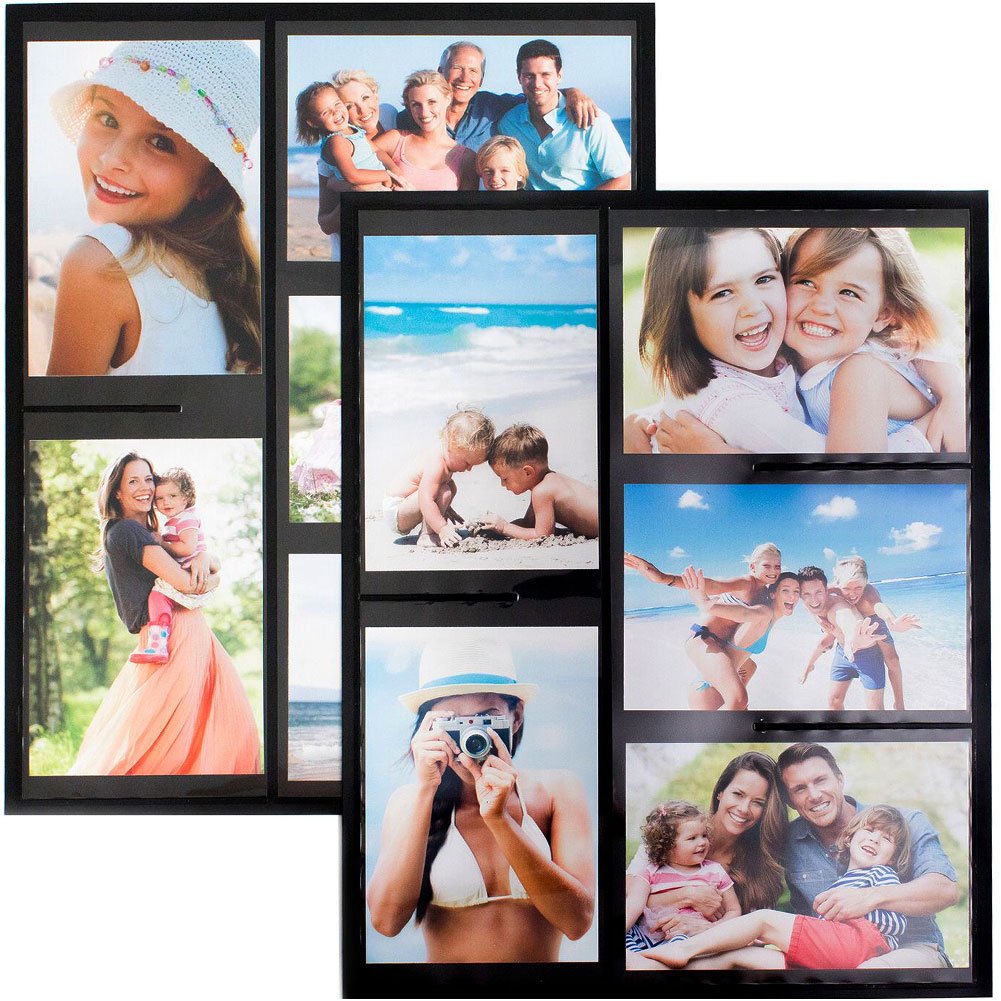 Wind & Sea Picture Collage Frame for Refrigerator, 2Pack, Black Buy Online in United