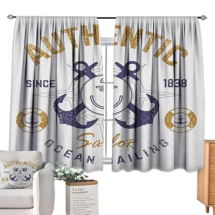 Amazon Com Paradisedecor Anchor Kids Customized Curtains