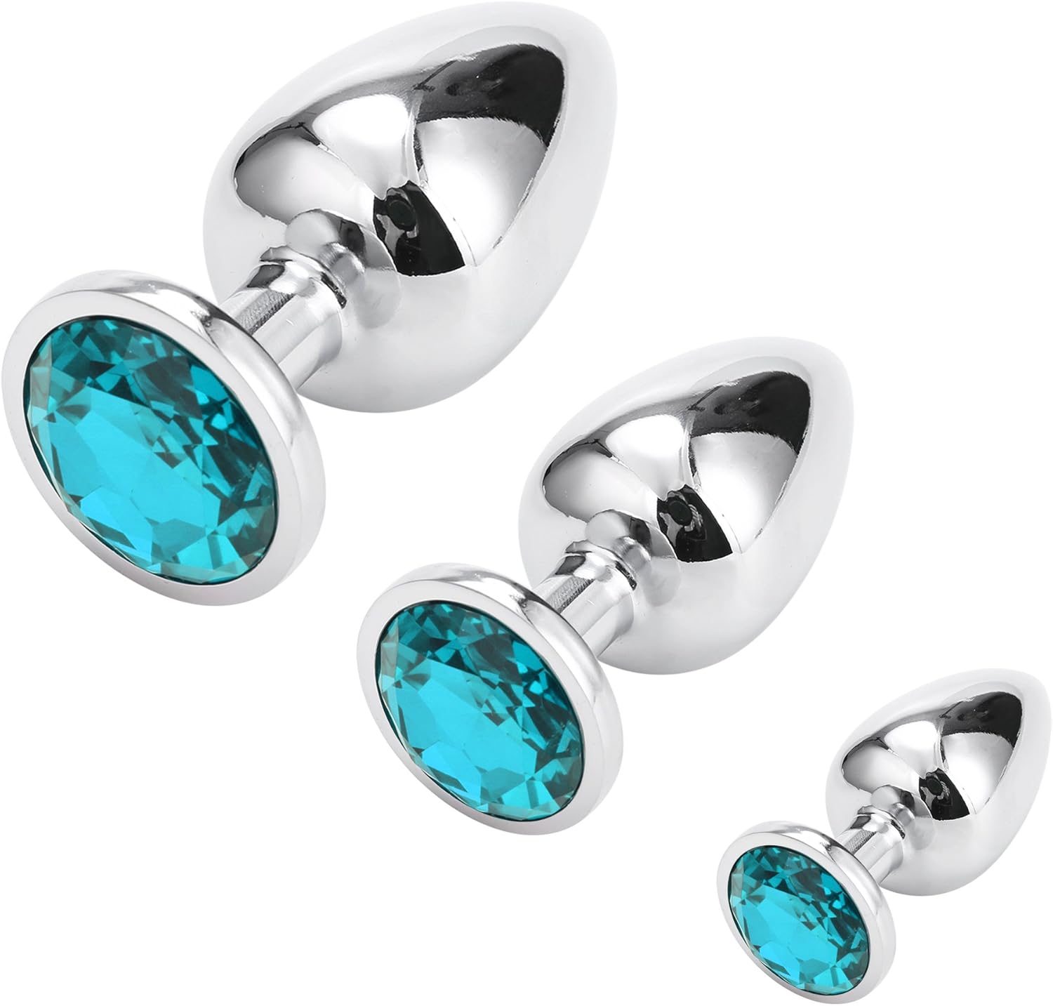 Plug Anal Lumineux En Métal Taille L - Litolu - Argenté - Pour Adulte - Livraison Discrète