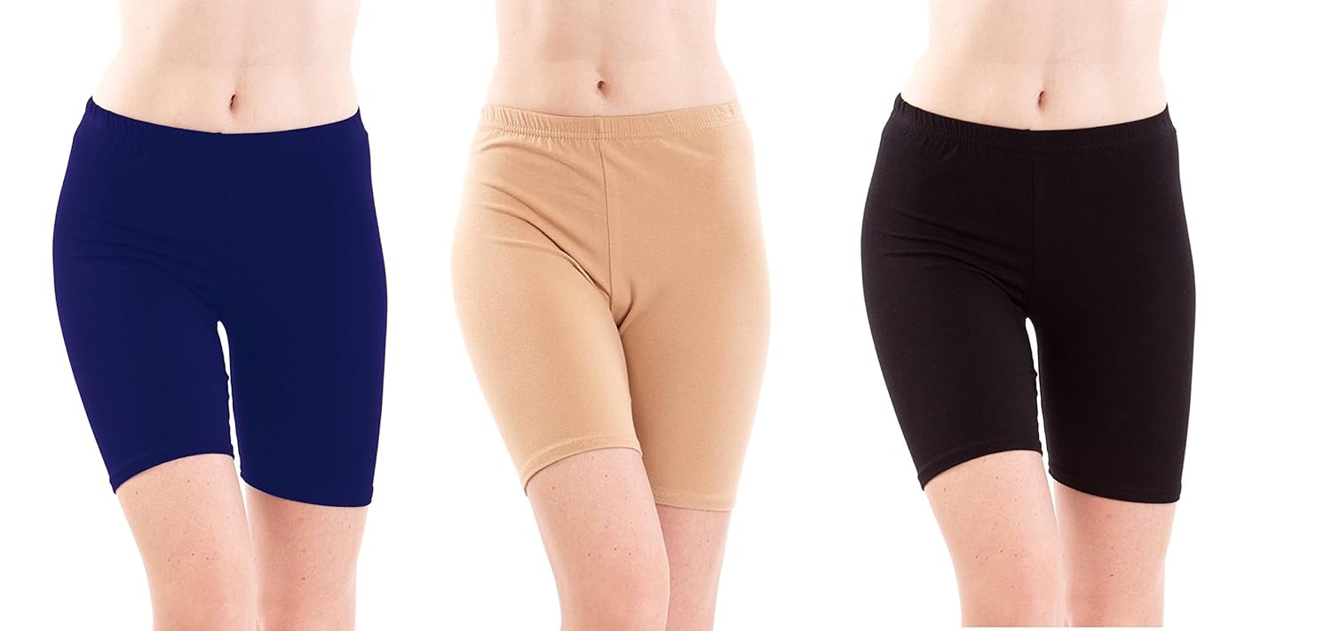 fashion line black navy skin women short/tights(pack of 3)