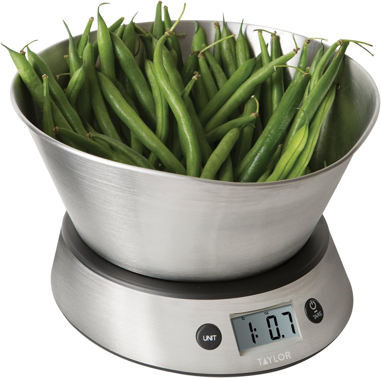 Taylor Weighing Bowl Digital Kitchen Scale, 11 lb. Capacity