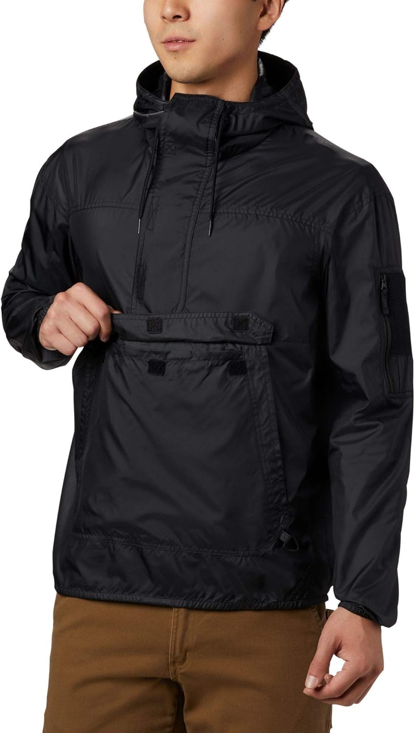 Columbia Men's Challenger Hooded Windbreaker, Water Repellent: Clothing