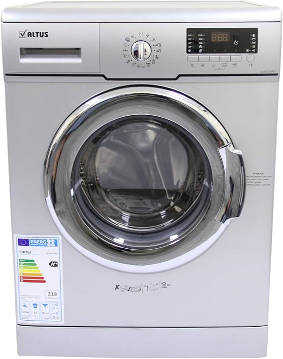 Altus 8 Kg, 1000 RPM, 16 Programs Front Load Washing Machine, Silver