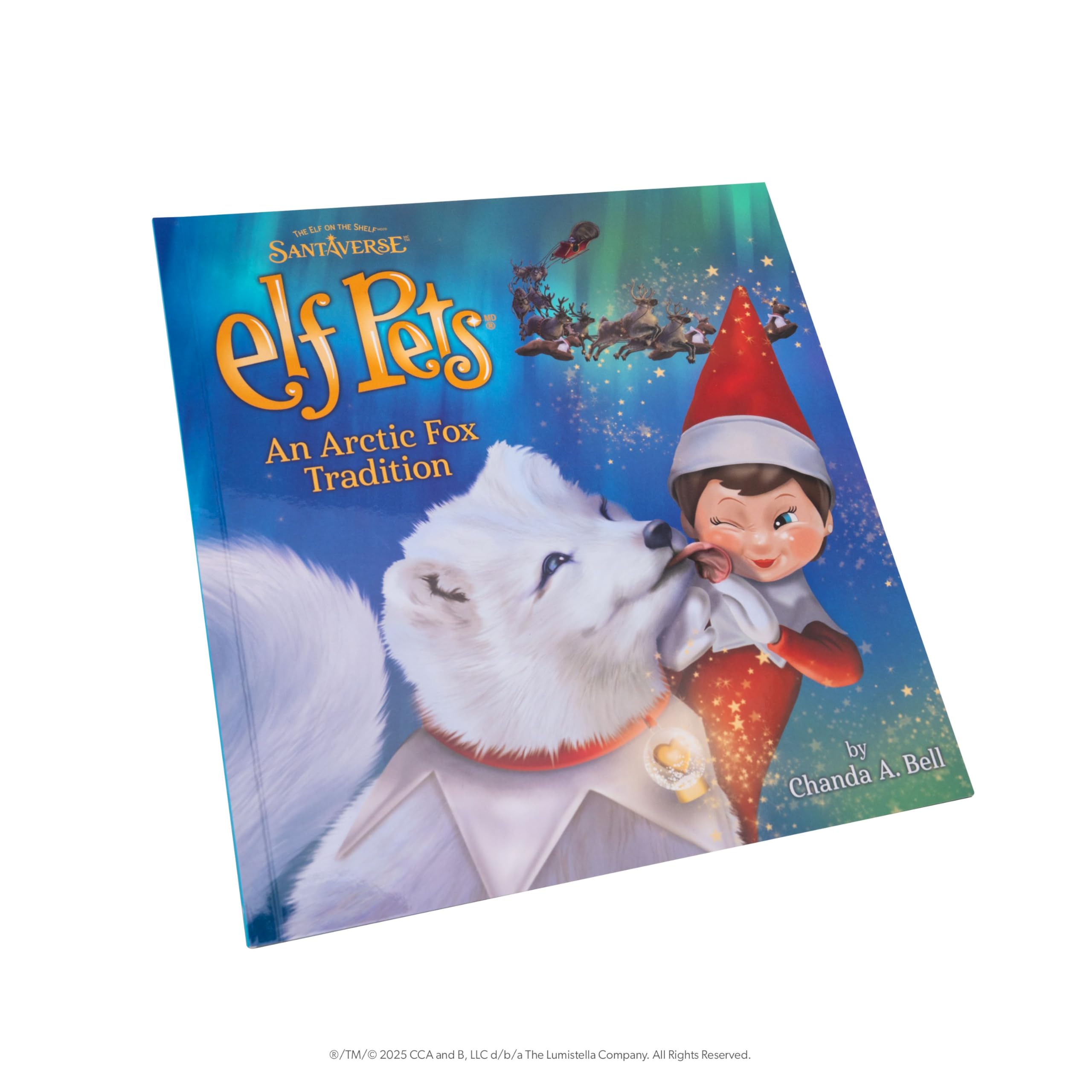 Elf Pets: an Arctic Fox Tradition - Huggable Elf Pet Arctic Fox Stuffed Animal - Includes Beautifully Illustrated Hardbound Storybook, Mini Snow Globe Charm and Official Adoption Certificate.