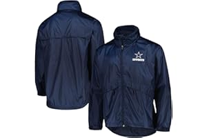 dunbrooke Men's Navy New England Patriots Sportsman Waterproof Packable Full-Zip Jacket