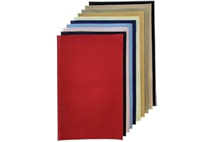 XSTITCHBUY 11 Count Precut Aida Fabric Packs, 12 W x 20 L inches x 10pcs, Multicolor