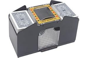TAAVOP Card Shuffler 2-4 Deck Automatic, Battery-Operated Electric Card Shuffler Machine for UNO/Poker/Playing Card