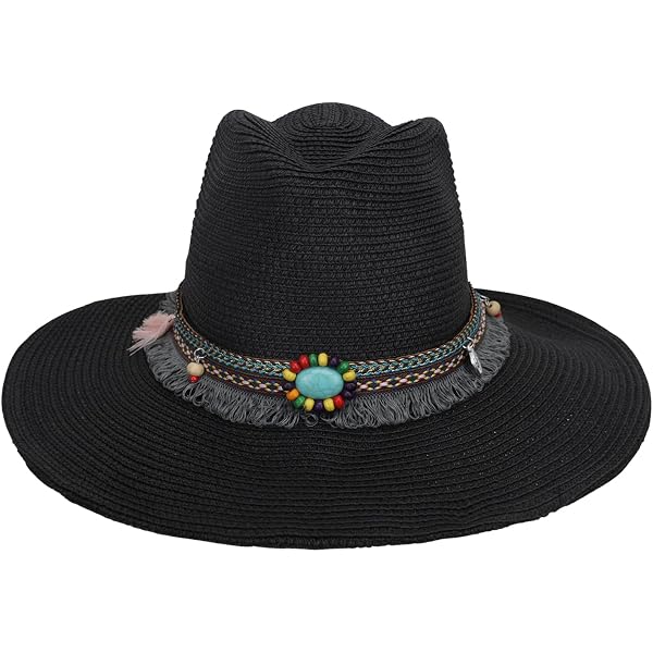 Western Cowboy Straw Hat Roll Up Fedora Sun Hat for Men Women Spencer Straw Cowboy Hats for Men Women Western Cowgirl  main image 3