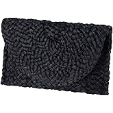 Fecialy Straw Clutch Purses Straw Purses for Women Envelope Woven Clutch Handbags Summer Beach Bags