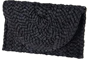 Fecialy Straw Clutch Purses Straw Purses for Women Envelope Woven Clutch Handbags Summer Beach Bags