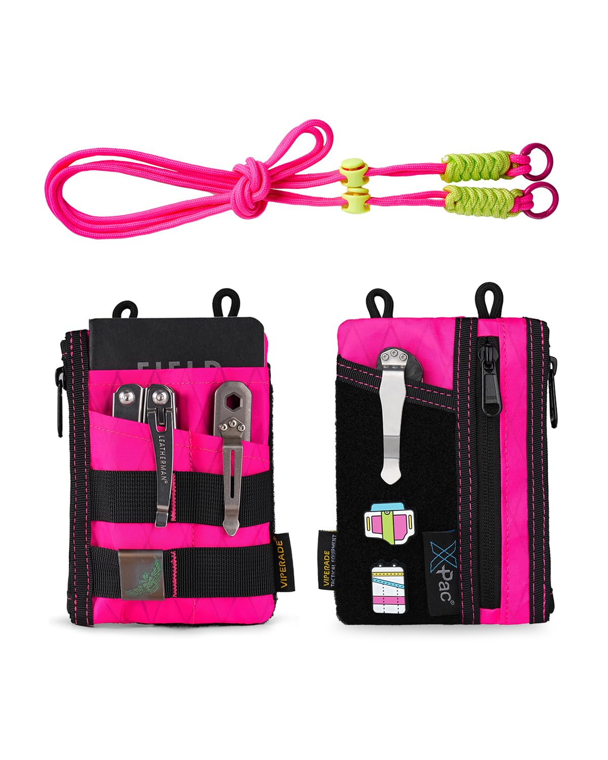 VIPERADE VE18R EDC Pocket Pouch with Strap, Pocket Organizer for Men, Small Sling Organizer Bag, Slim EDC Wallet Multitool