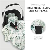 hauck Snuggle N Dream Leaves Mint Cotton Baby Blanket 80x80 cm view 2
