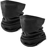 GXCROR Neck Warmer Winter Face Mask Fleece Neck Gaiter Ski Face Cover Cold Weather Scarf for Men & Women