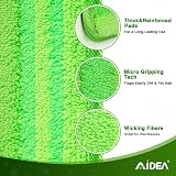 AIDEA 4pk Reusable Microfiber Mop Refills for Flash Speedmop 10-12 inch view 3