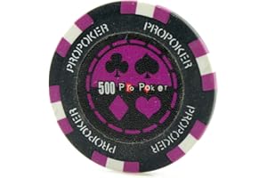 Versa Games Pro Poker Chips in 13.5 Gram Weight - Pack of 50 (Choose Colors)