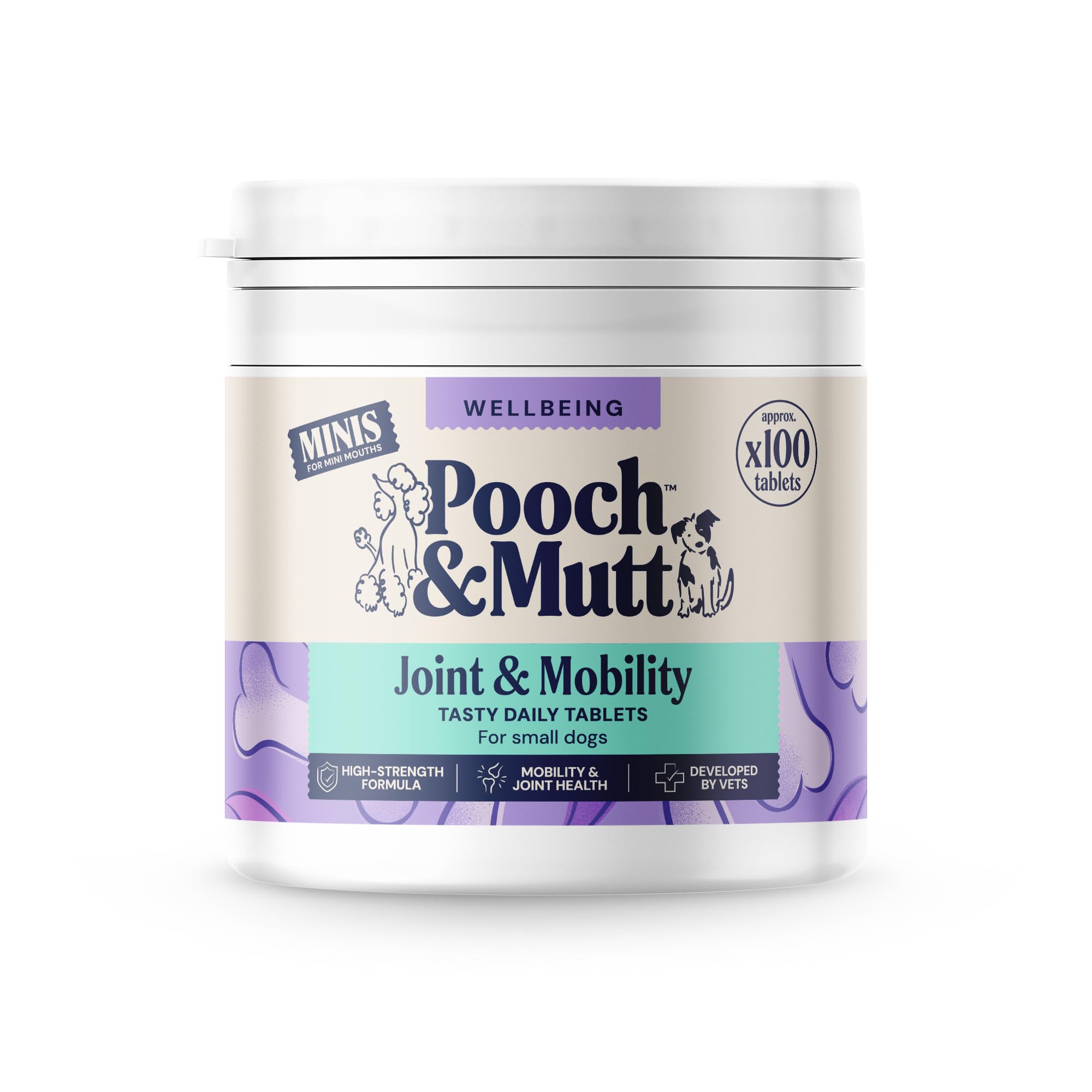 Pooch & Mutt - Daily Joint Care Supplement for Small Dogs, Hip and Joint Aid, 100g (packaging may vary)