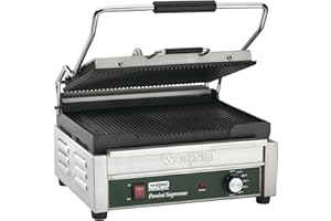 Waring Commercial WPG250 Panini Supremo® Large Panini Grill, Pancake drip Crepe Batter PANINI, 120V, 5-15 Phase Plug