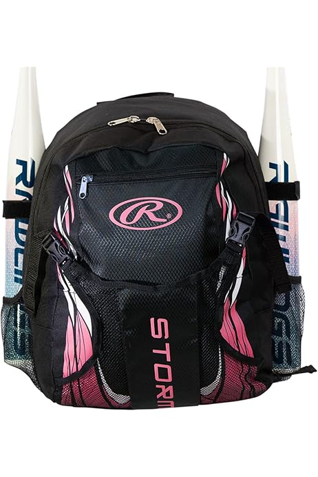 Rawlings Legion Backpack Equipment Bag For Baseball & Softball - 45L With Glove Pocket, Bat Sleeves, Vented Shoe Pockets