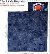 Decalsweet Astronaut Sleeping Bag for Boys, Nap Mat with Pillow view 2