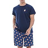 Yoimira Mens Pajama Set-Soft Cotton Long Sleeve 2-Piece Pjs Comfy Sleepwear Loungewear with Pockets