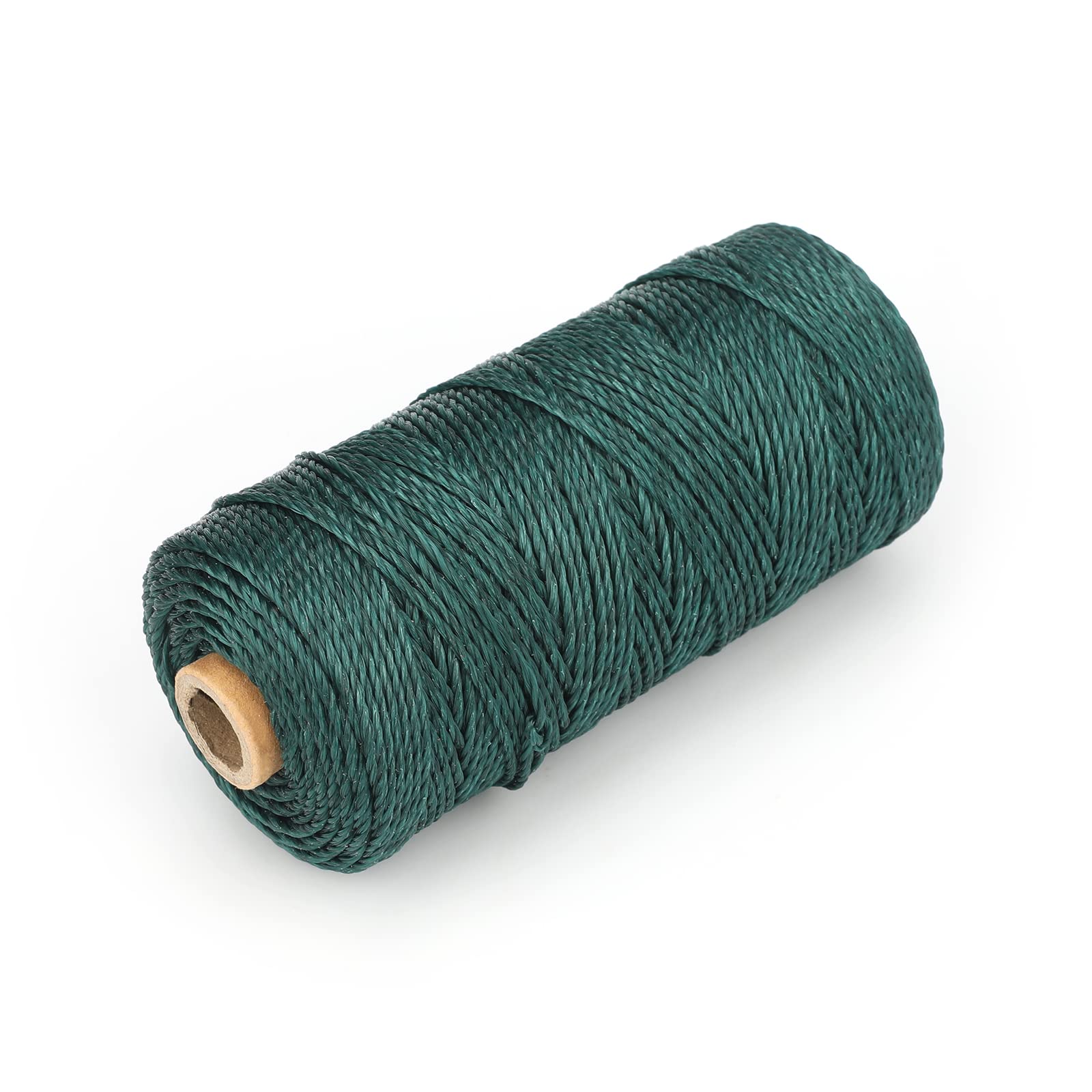 G2PLUS Dark Green Nylon String Cord 2.0mm: 130M Twisted Mason Nylon Line, 36Ply Waterproof Brick Line String for Masonry Jobs, DIY Projects, Crafting, Gardening